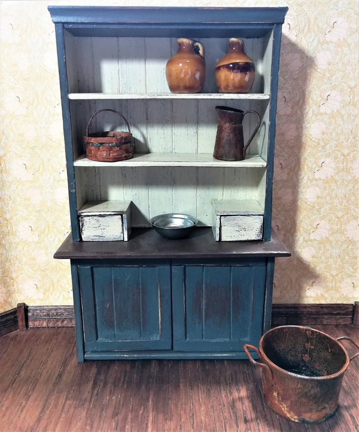 Dollhouse Miniature Metal Pitcher Jug with Handle Rusted Aged 1:12 Scale Garden - Miniature Crush