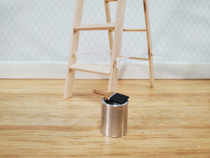 Dollhouse Miniature Paint Brush Large Size 1:12 Scale Painted Metal - Miniature Crush