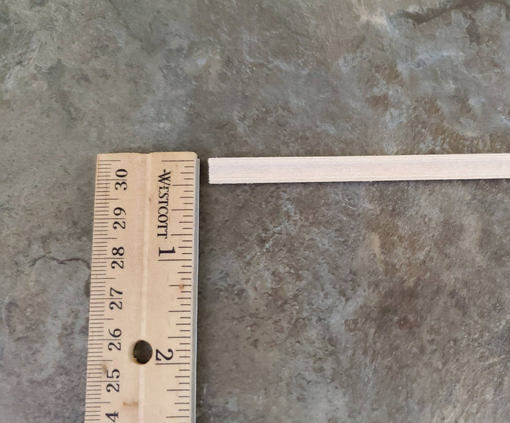 Dollhouse Miniature Picture Frame Trim 6" Pieces x12 or Chair Rail Molding 1:12 Scale Building - Miniature Crush