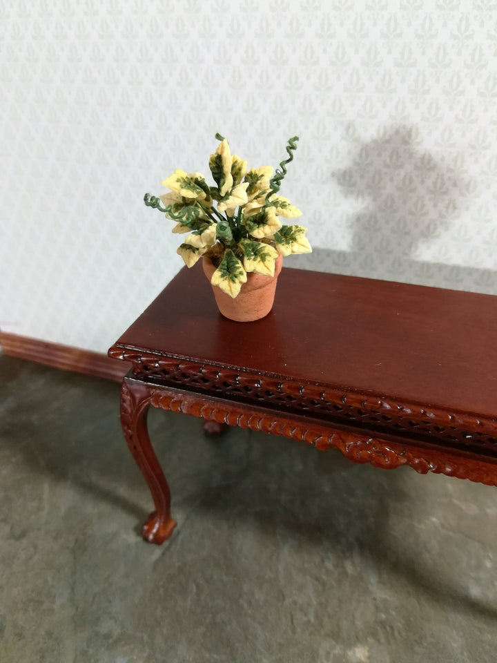 Dollhouse Miniature Plant Variegated English Ivy in Terra Cotta Pot 1:12 Scale - Miniature Crush