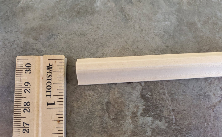 Dollhouse Miniature Roof Top Peak Ridge Molding Trim 5/8" x 18" 1:12 Scale HW7060 - Miniature Crush