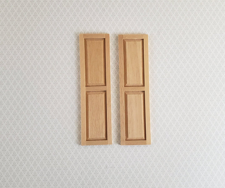 Dollhouse Miniature Shutters 1 Pair Houseworks Jamestown 1:12 Scale 4 11/16" - Miniature Crush