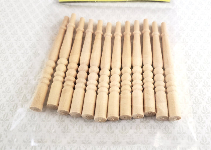Dollhouse Miniature Spindles Stair Balusters 1:12 Scale 2 5/8" Tall Houseworks 7009 - Miniature Crush