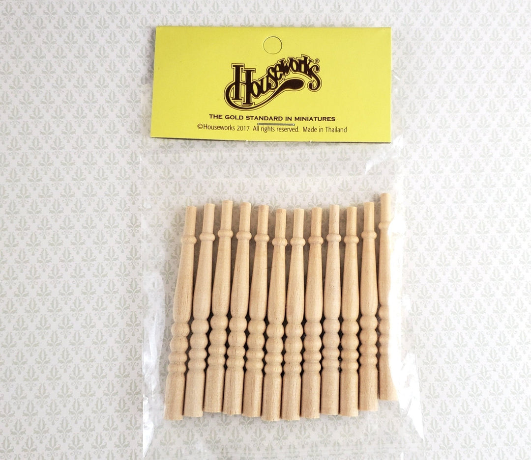 Dollhouse Miniature Spindles Stair Balusters 1:12 Scale 2 5/8" Tall Houseworks 7009 - Miniature Crush