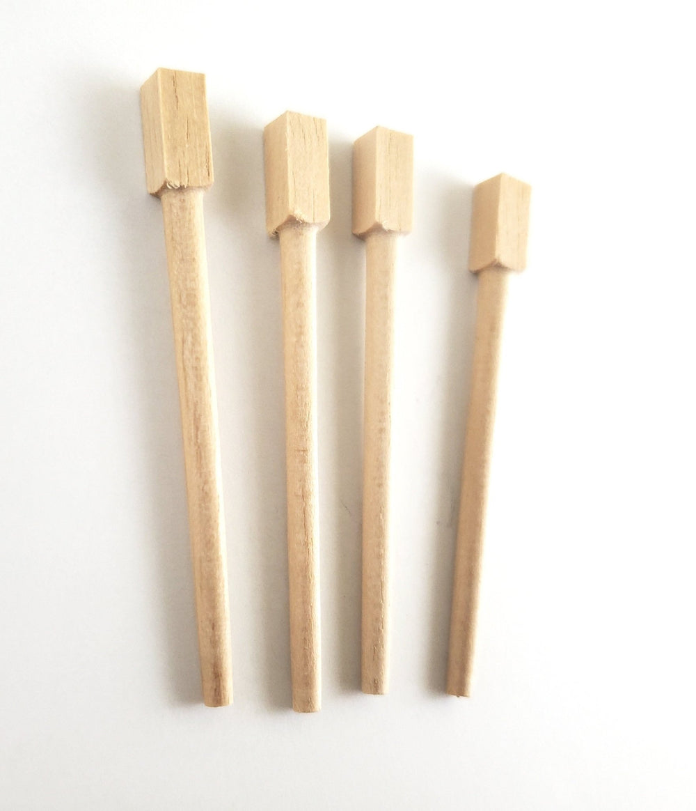 Dollhouse Miniature Table Legs Basic Wood 4 Pieces 1:12 Scale 2 1/2" Long Houseworks 12010 - Miniature Crush