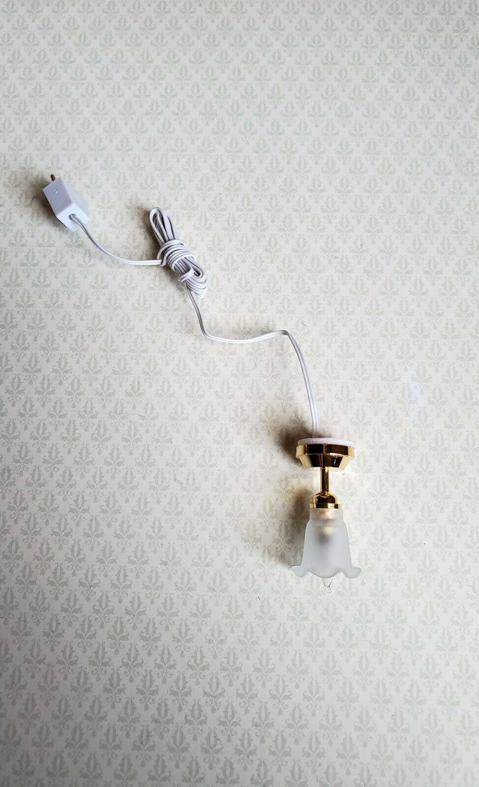 Dollhouse Miniature Tulip Ceiling Light Small Hanging Electric 1:12 Scale 12v - Miniature Crush