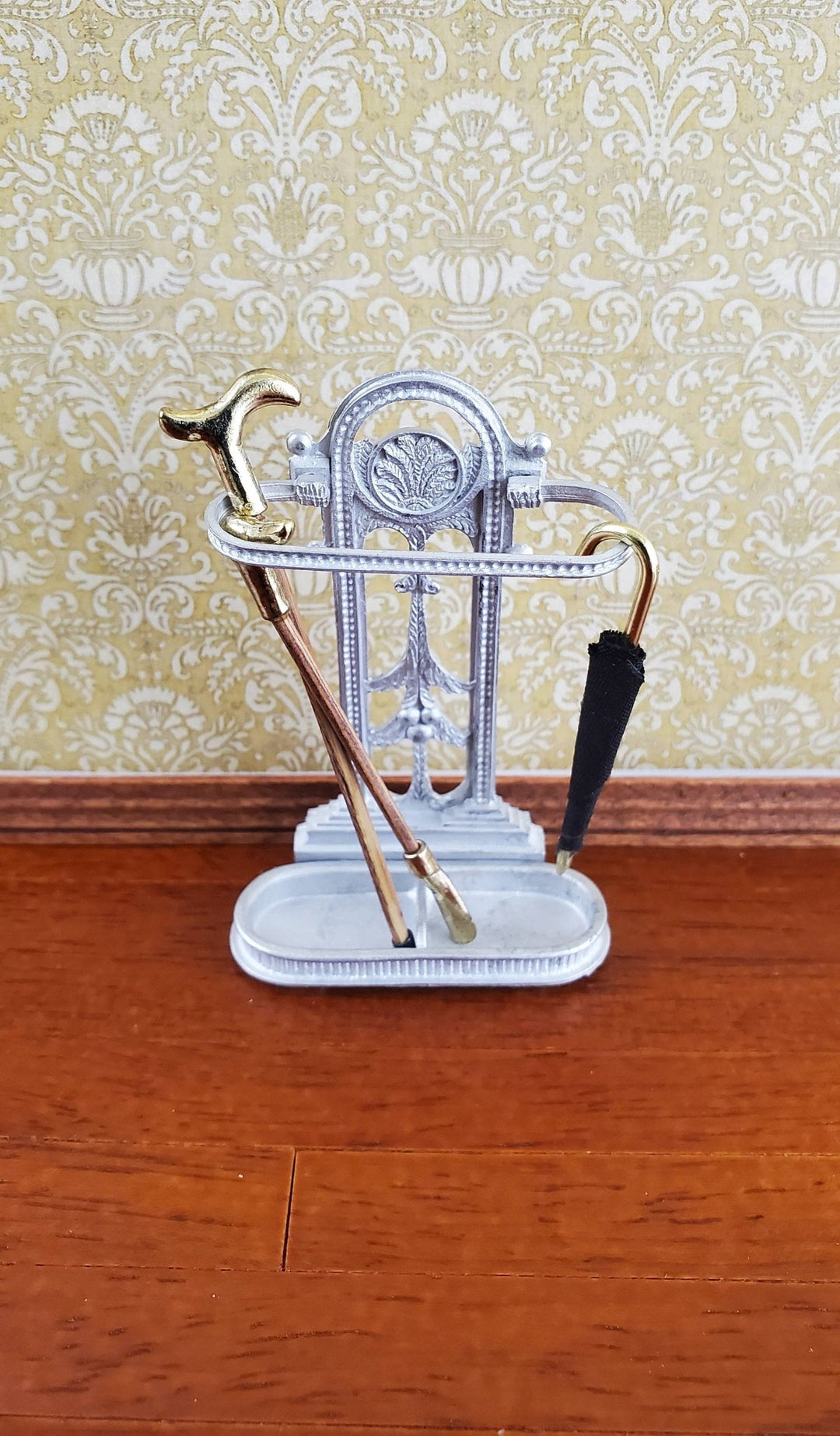 Dollhouse Miniature Umbrella Cane Stand KIT Victorian Art Nouveau 1:12 Scale - Miniature Crush