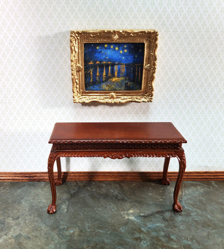 Dollhouse Miniature Van Gogh Starry Night Over the Rhone Framed Print 1:12 Scale Handmade - Miniature Crush