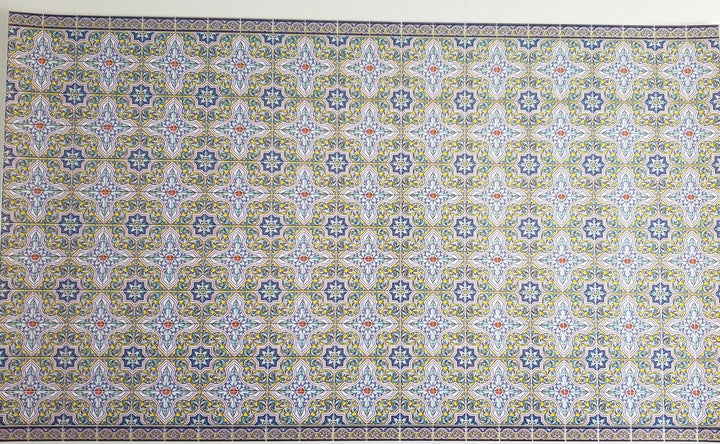 Dollhouse Miniature Wall or Floor Tiles Blues Greens Embossed 1:12 Scale World Model - Miniature Crush