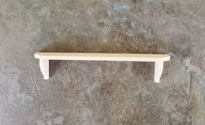 Dollhouse Miniature Wall Shelf Large Unfinished 1:12 Scale 4 3/8" - Miniature Crush