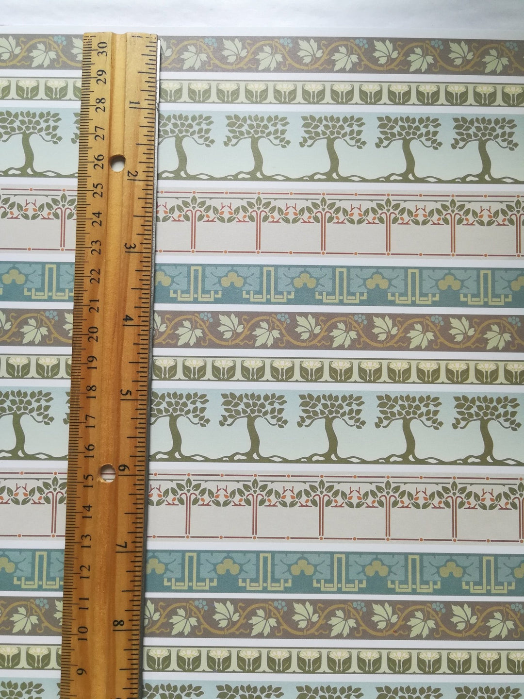 Dollhouse Miniature Wallpaper Borders Brodnax Arts & Crafts 1:12 Scale - Miniature Crush