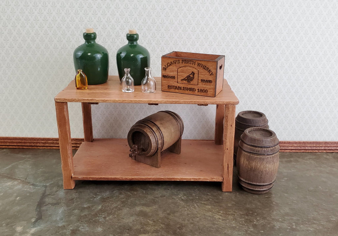 Dollhouse Miniature Whiskey Crate Gloag's Perth Whisky Vintage Style 1:12 Scale Handmade - Miniature Crush