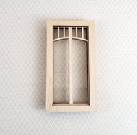 Dollhouse Miniature Window Craftsman Prairie Style 1:12 Scale Alessio 2199
