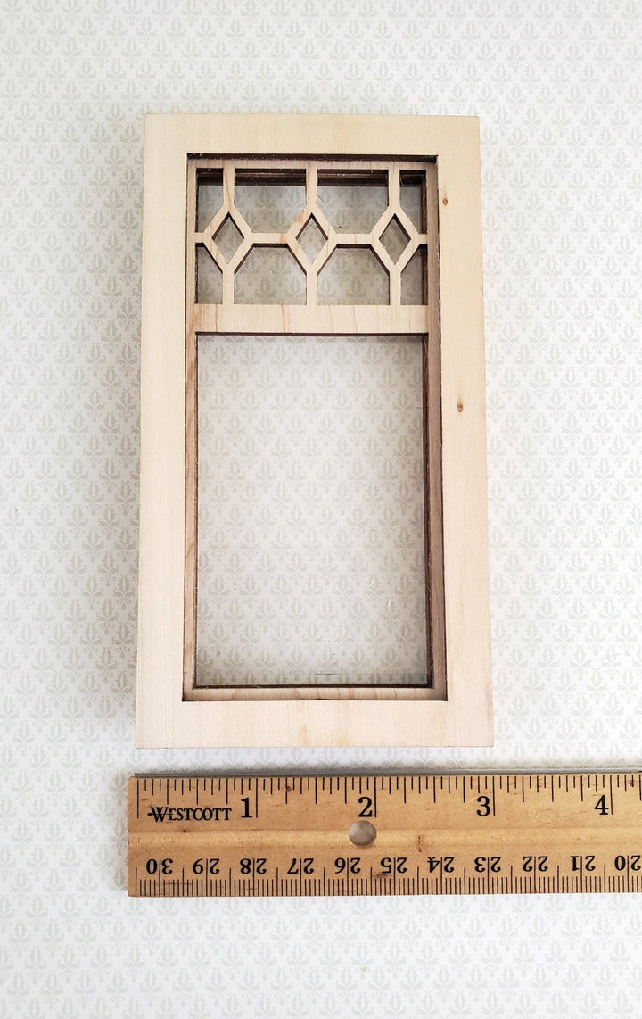 Dollhouse Miniature Window Victorian Style Diamond Top 1:12 Scale Alessio 2186 - Miniature Crush