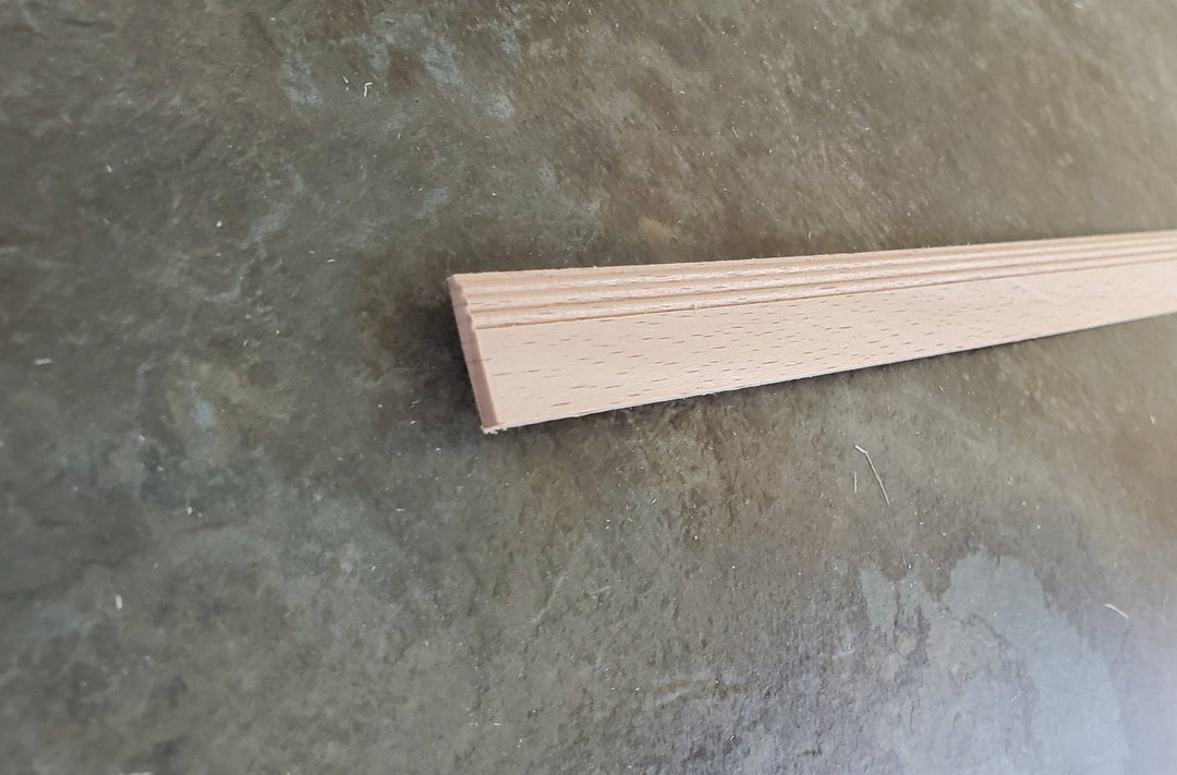 Dollhouse Miniatures Baseboard Trim Molding 11/16" x 18" long 1:6 Scale CLA77968 - Miniature Crush