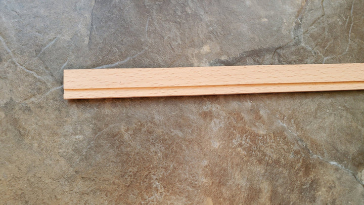 Dollhouse Miniatures Baseboard Trim or Molding w/ Wire Channel 1/2" wide x 18" 1:12 Scale CLA77945 - Miniature Crush