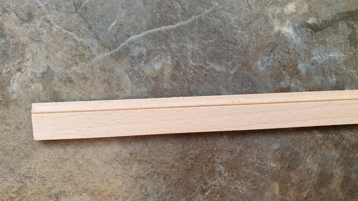 Dollhouse Miniatures Baseboard Trim or Molding w/ Wire Channel 1/2" wide x 18" 1:12 Scale CLA77945 - Miniature Crush