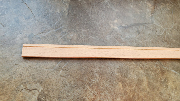 Dollhouse Miniatures Baseboard Trim or Molding w/ Wire Channel 1/2" wide x 18" 1:12 Scale CLA77945 - Miniature Crush