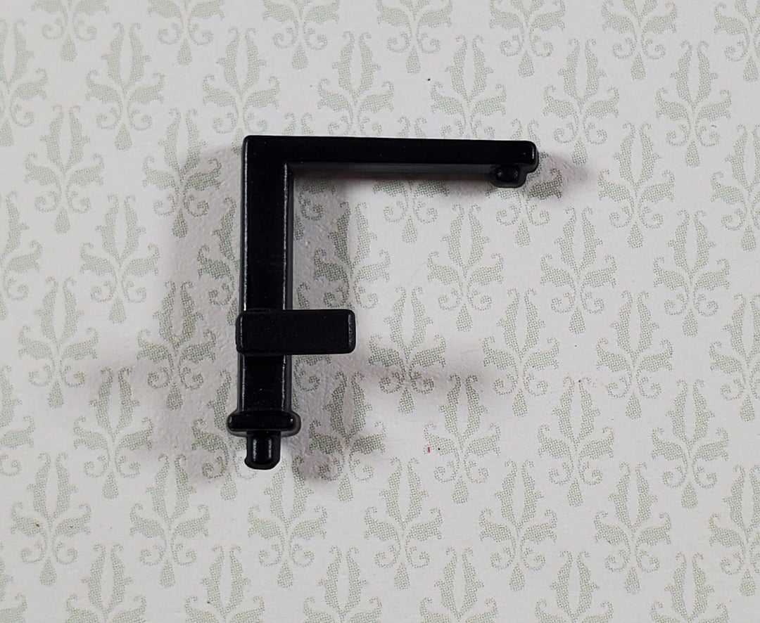 Dollhouse Modern Faucet Tap Black Metal for Kitchen or Bathroom Sink 1:12 Scale - Miniature Crush