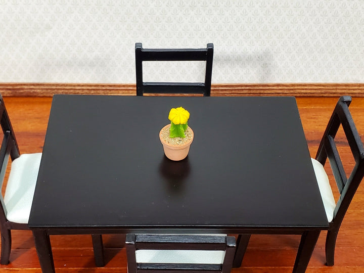 Dollhouse Moon Cactus Plant Yellow Potted in Terra Cotta Planter 1:12 Scale Miniature Decor - Miniature Crush