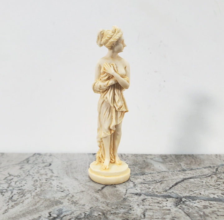 Dollhouse Nude Female Garden Statue Small Aged Finish fairy garden Miniatures - Miniature Crush
