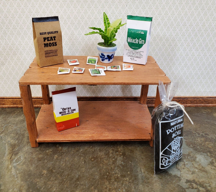 Dollhouse Peat Moss Weed B Gone Miracle Grow 1:12 Scale Miniature by Hudson River - Miniature Crush