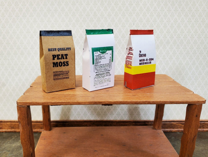 Dollhouse Peat Moss Weed B Gone Miracle Grow 1:12 Scale Miniature by Hudson River - Miniature Crush