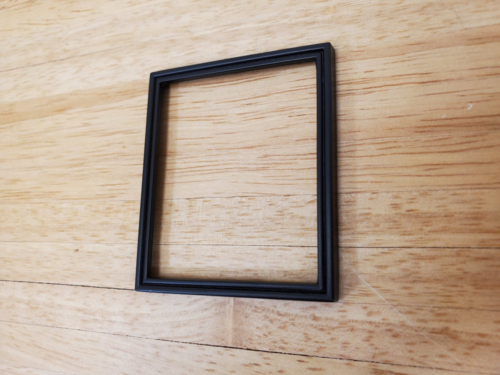 Dollhouse Picture Frame Metal Black for Paintings 1:12 Scale Miniatures - Miniature Crush