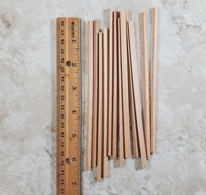 Dollhouse Picture Frame Trim 6" Pieces x12 or Picture Rail Molding 1:12 Scale - Miniature Crush