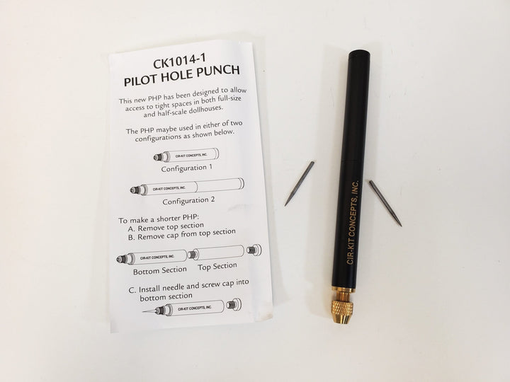 Dollhouse Pilot Hole Punch for Copper Tape Wire by Cir-Kit Concepts CK1014-1 - Miniature Crush