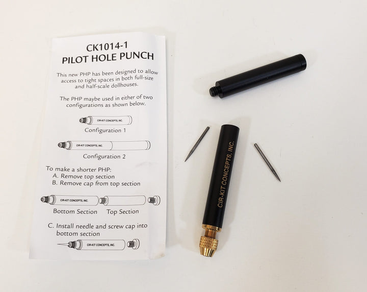 Dollhouse Pilot Hole Punch for Copper Tape Wire by Cir-Kit Concepts CK1014-1 - Miniature Crush