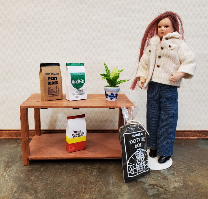 Dollhouse Potting Soil Bag Dirt for Miniature Garden 1:12 Scale Gardening - Miniature Crush