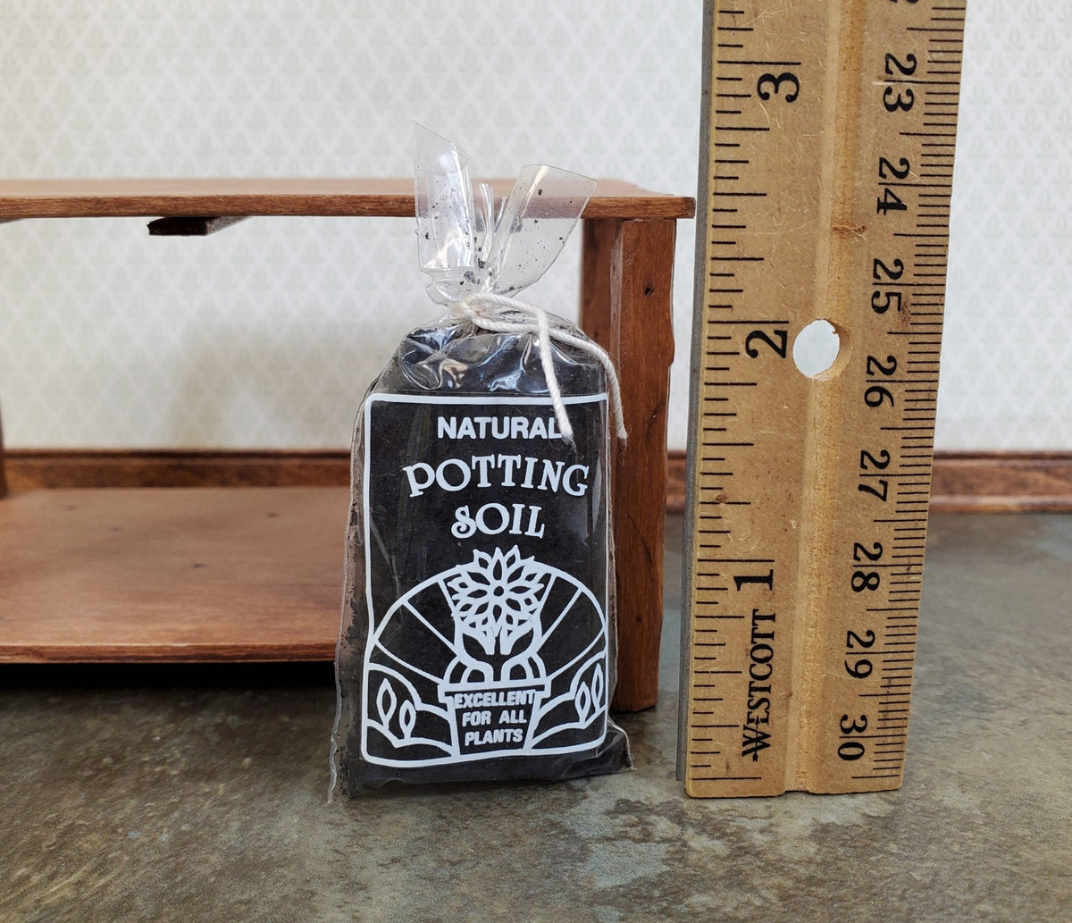 Dollhouse Potting Soil Bag Dirt for Miniature Garden 112 Scale