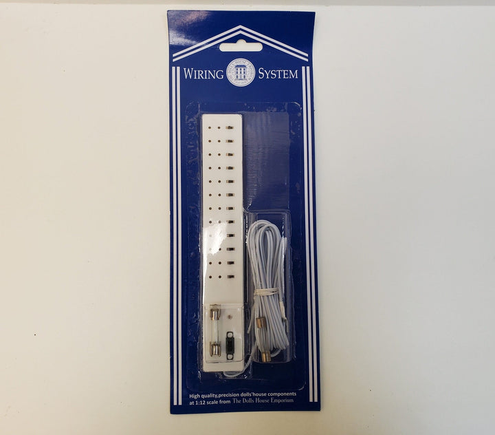 Dollhouse Power Strip with On/Off Switches 12 Plugs Wiring System for Plug In Lights - Miniature Crush
