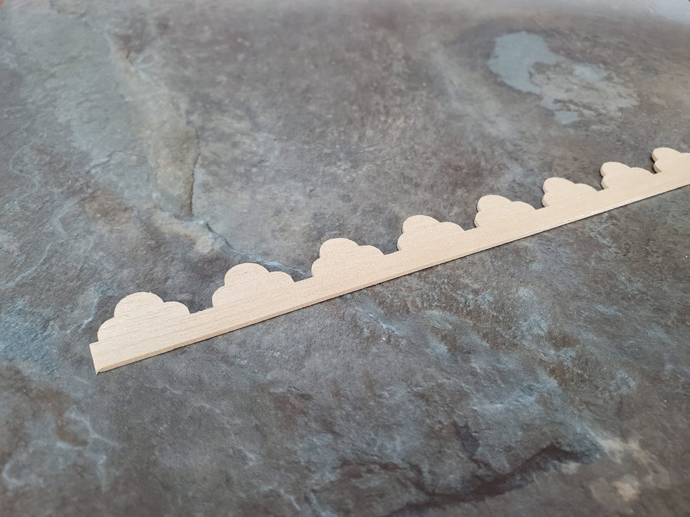 Dollhouse Scalloped Trim Fancy Victorian Style Molding 5/8" x 18" for Miniatures Houseworks 7084 - Miniature Crush