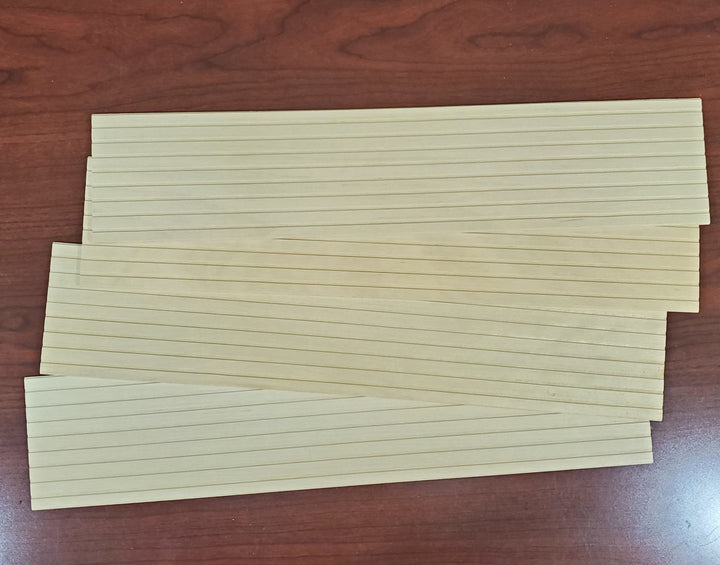 Dollhouse Shiplap Siding Wall Panels Wood Paneling x4 Sheets - Miniature Crush