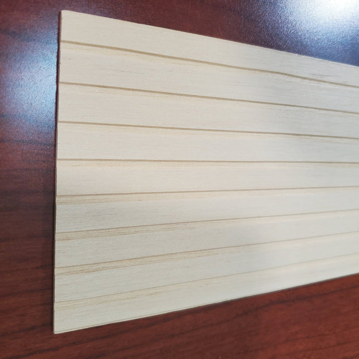 Dollhouse Shiplap Siding Wall Panels Wood Paneling x4 Sheets - Miniature Crush