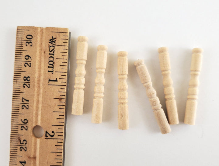 Dollhouse Short Table or Furniture Legs 6 Pieces 1 1/2" tall Houseworks 12018 - Miniature Crush