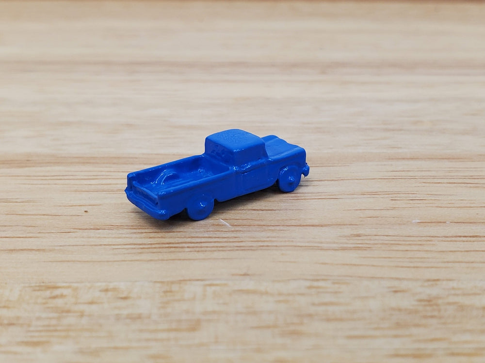 Dollhouse Toy Truck Blue Painted Metal 1:12 Scale Miniature Nursery - Miniature Crush