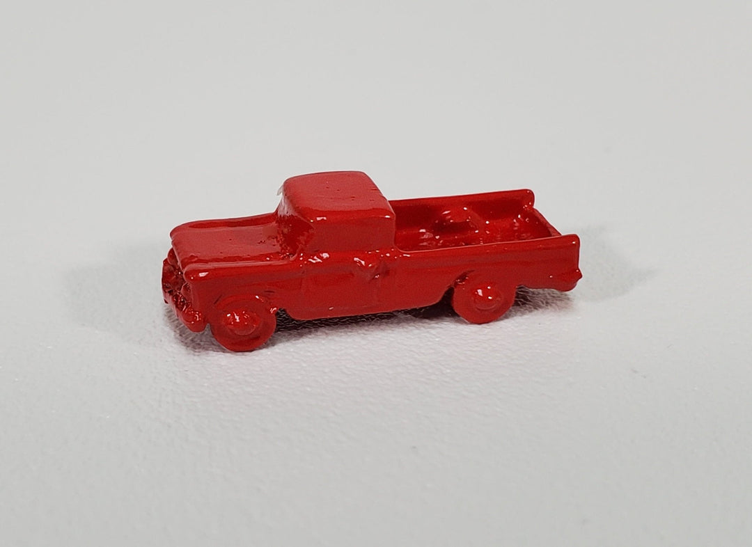 Dollhouse Toy Truck Red Painted Metal 1:12 Scale Miniature Nursery - Miniature Crush