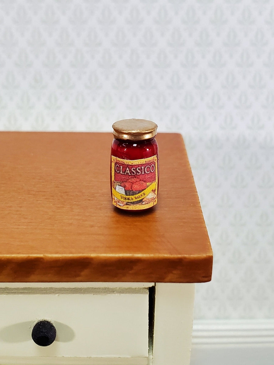Dollhouse Vodka Pasta Sauce Classico Jar 112 Scale Modern Miniature