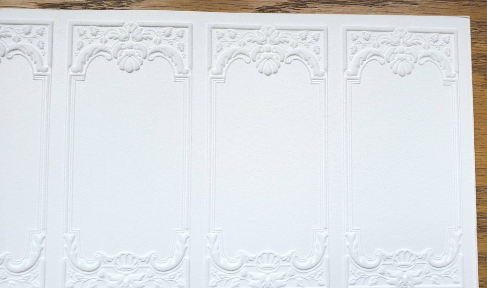 Dollhouse Wall Panels Embossed Textured Foam Board 1:12 Scale Miniature World Model 34937 - Miniature Crush