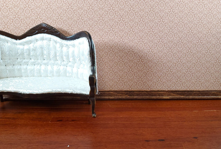 Dollhouse Wallpaper Essex Damask Red/Rust Bradbury & Bradbury 1:12 Scale - Miniature Crush