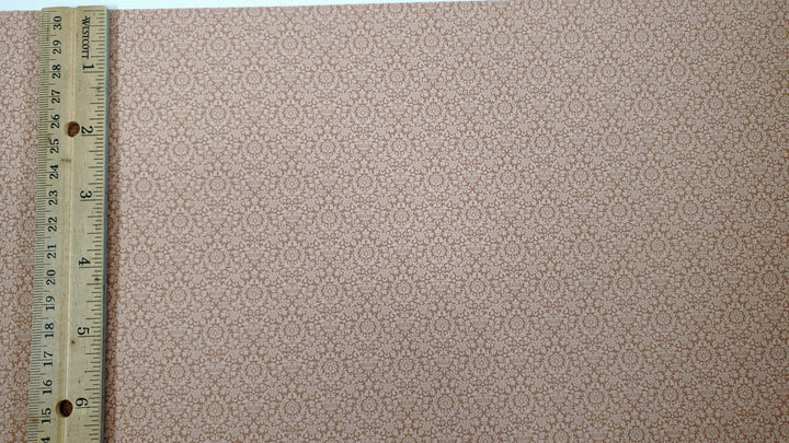 Dollhouse Wallpaper Essex Damask Red/Rust Bradbury & Bradbury 1:12 Scale - Miniature Crush