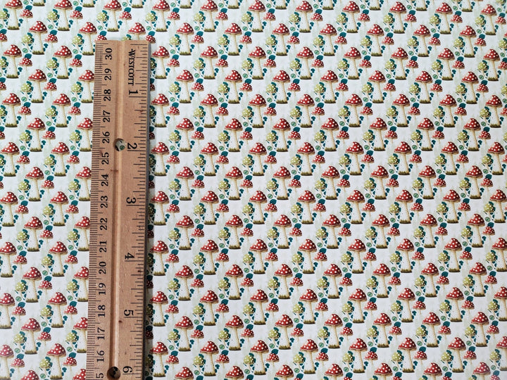 Dollhouse Wallpaper Mushrooms Modern Style 1:12 Scale MiniatureCrush Exclusive - Miniature Crush