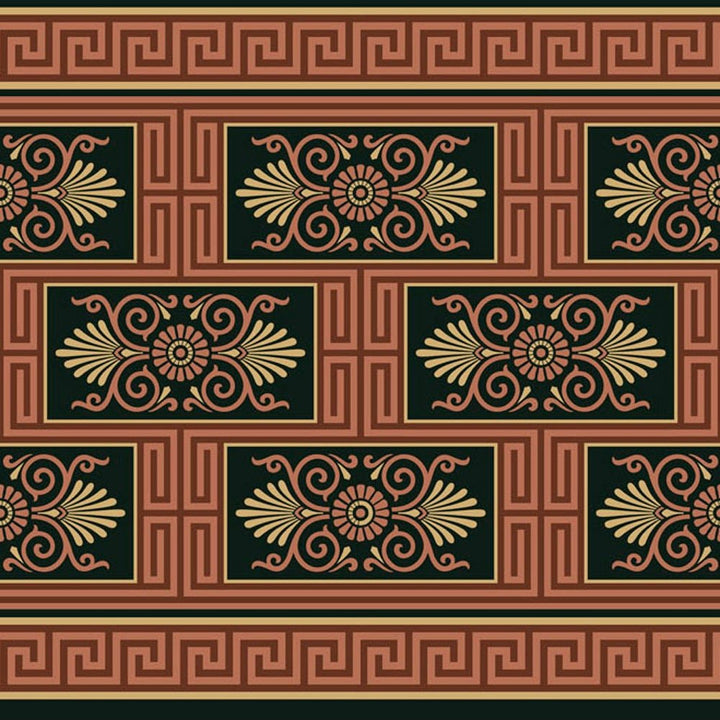 Dollhouse Wallpaper Neoclassical Revival Border Panel Bradbury & Bradbury 1:12 Scale - Miniature Crush