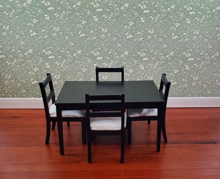 Dollhouse Wallpaper Sage Green Vines Flowers 1:12 Scale MiniatureCrush - Miniature Crush