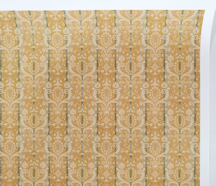 Dollhouse Wallpaper Vintage Cheltenham Damask Bradbury & Bradbury 1:12 Scale - Miniature Crush