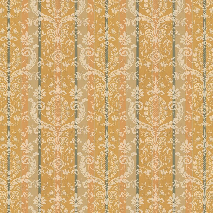 Dollhouse Wallpaper Vintage Cheltenham Damask Bradbury & Bradbury 1:12 Scale - Miniature Crush