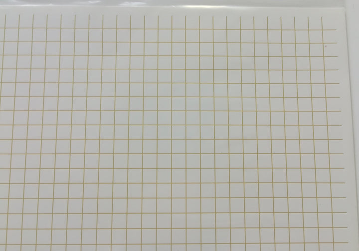 Dollhouse White Square Faux Tile Flooring Lightly Embossed 1:12 Scale for Kitchen or Bathroom - Miniature Crush